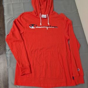 Champion Men's Bright Red Hoodie